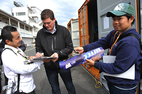 Nykjær var en populær fyr blandt de mange Japanske racerfans som var mødt op til søndagens løb.
